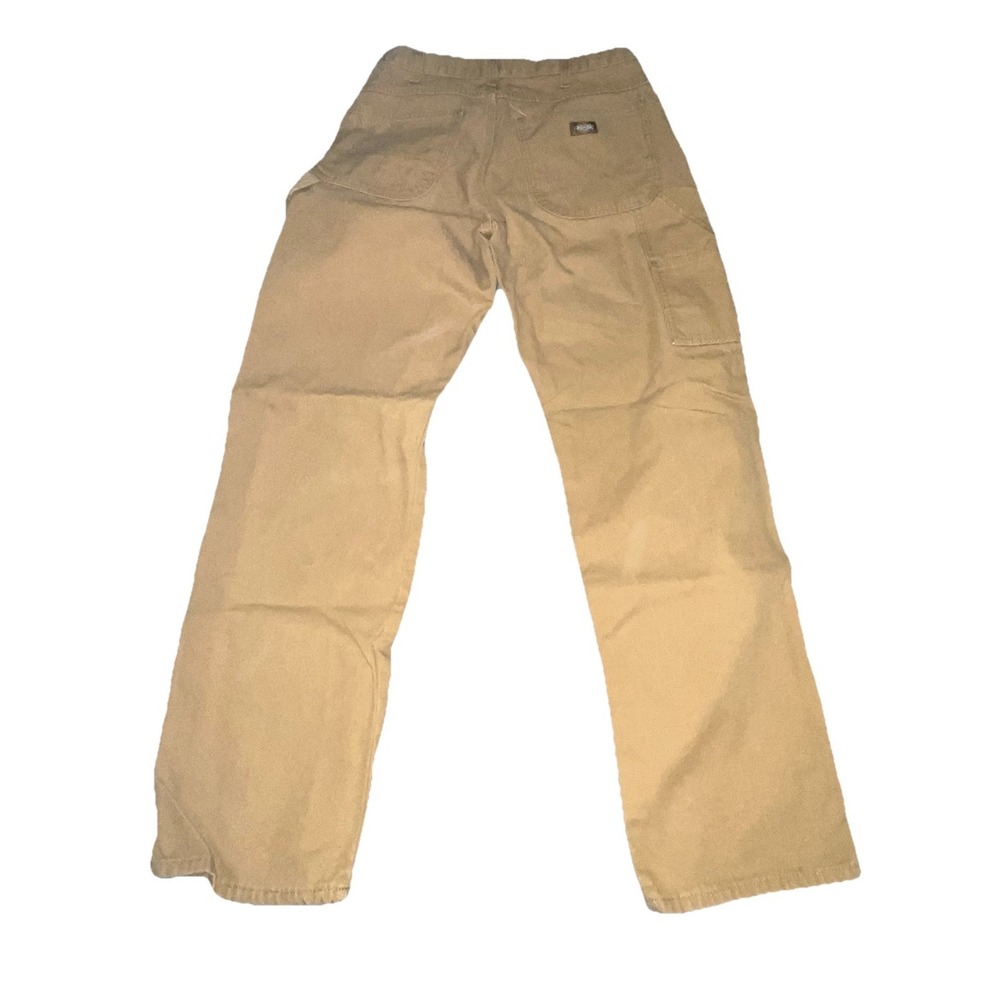 Dickies Pants Mens 32x34 Tan Brown‎ Carpenter Canvas Work Utility Jeans